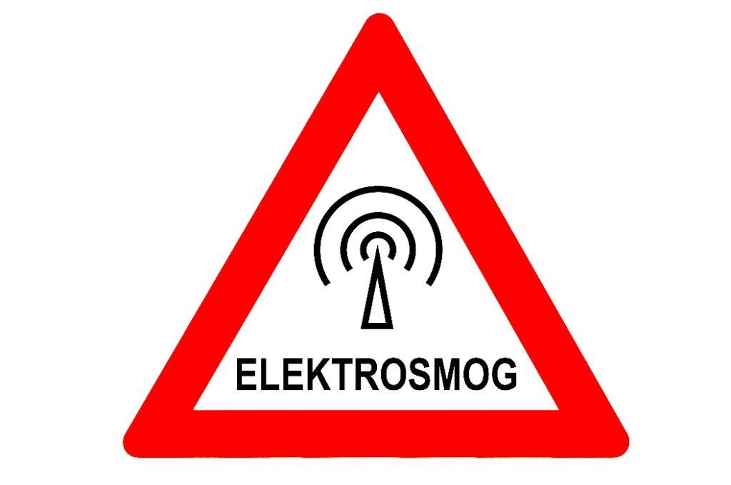 Elektrosmog Warnschild